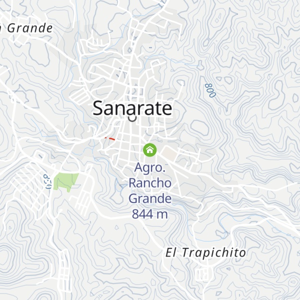 Map of Agro. Rancho Grande