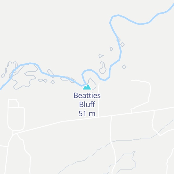Map of Beatties Bluff
