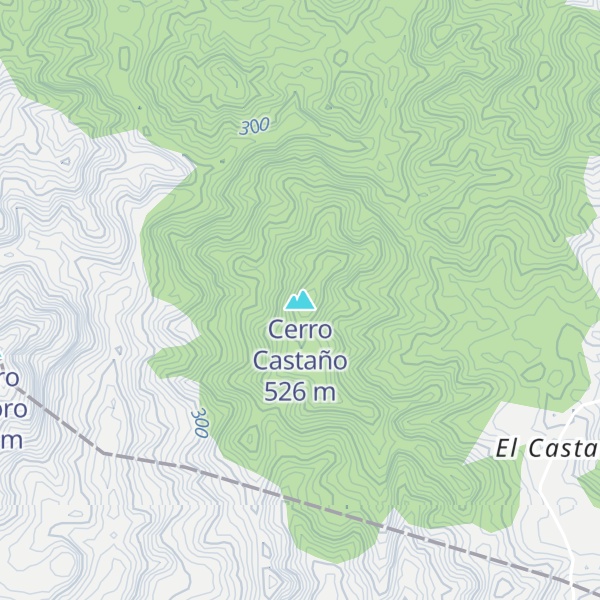 Map of Cerro Castaño