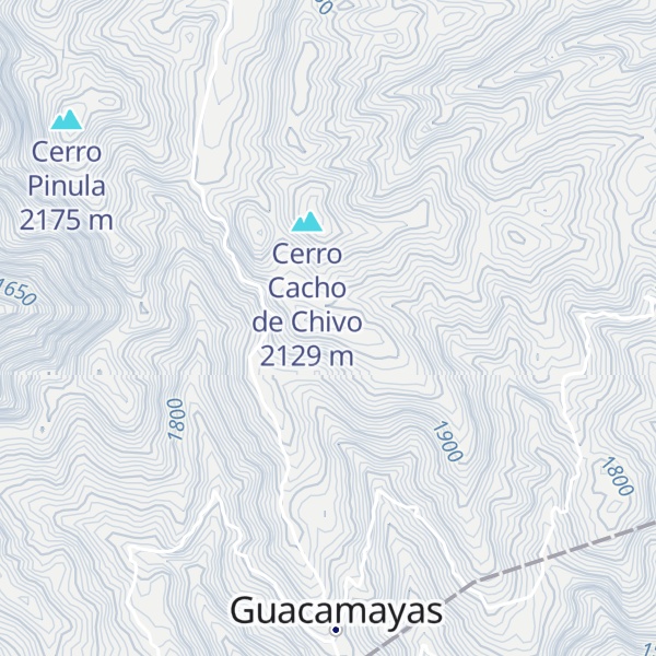 Map of Cerro San Crispín