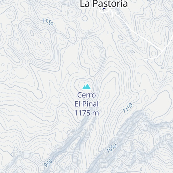 Map of Cerro El Pinal