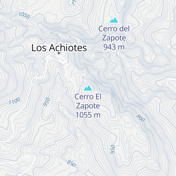 Map of Cerro El Zapote