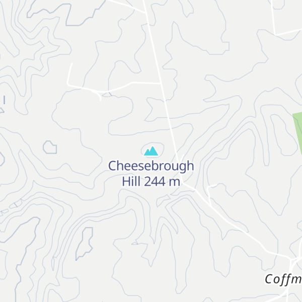 Map of Cheesebrough Hill