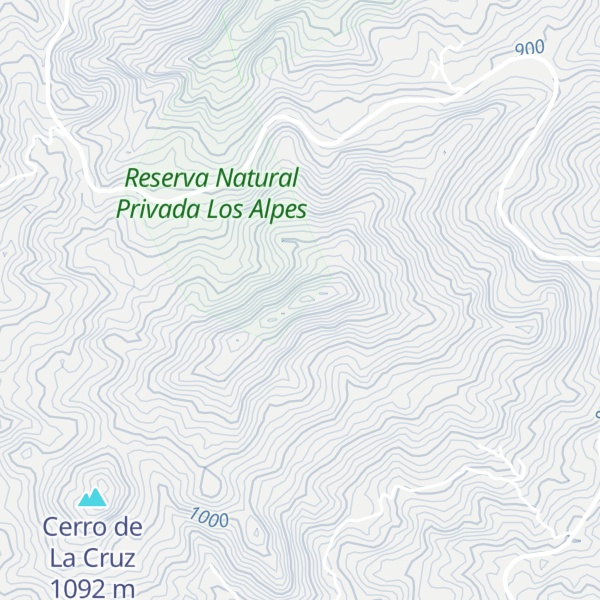 Map of Cerro Ocote Rayado