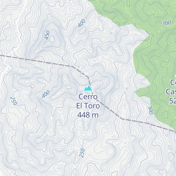 Map of Cerro El Toro
