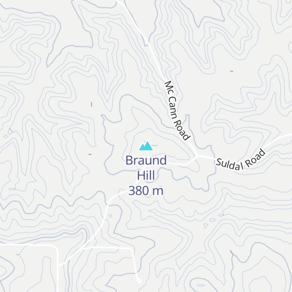 Map of Braund Hill