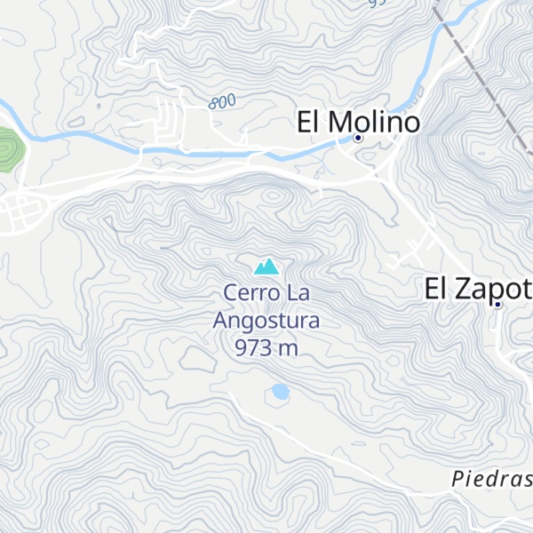 Map of Cerro La Angostura