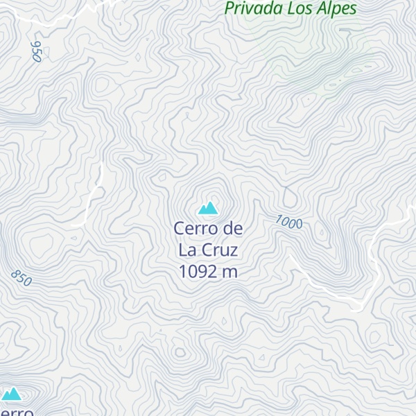 Map of Cerro de La Cruz