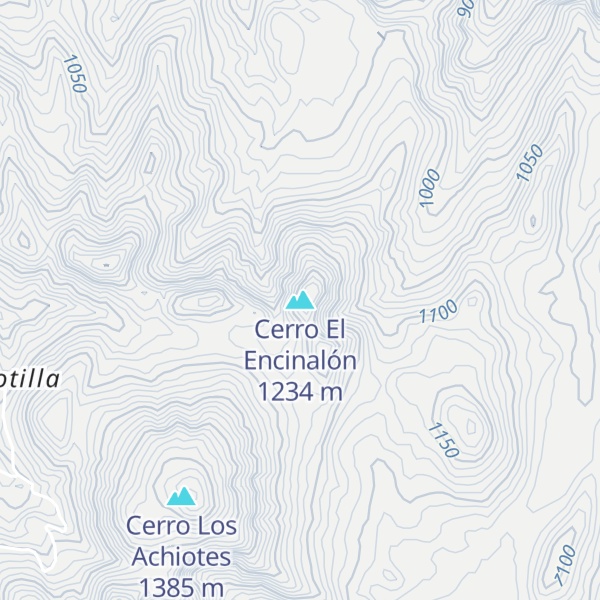 Map of Cerro El Encinalón