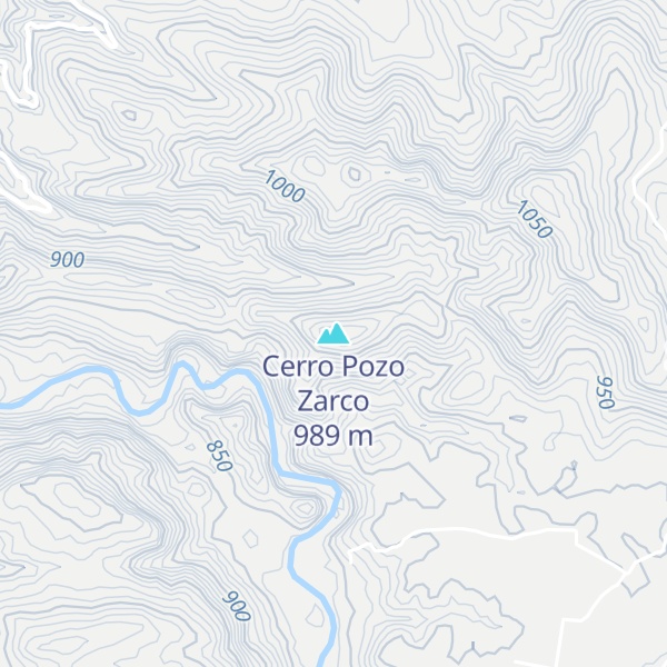 Map of Cerro Pozo Zarco