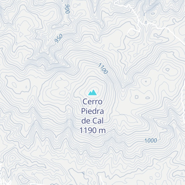 Map of Cerro Piedra de Cal