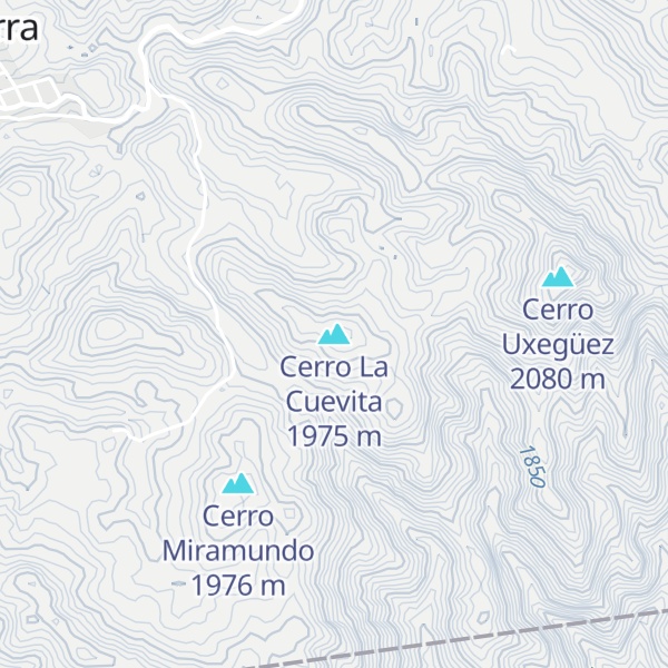 Map of Cerro La Cuevita