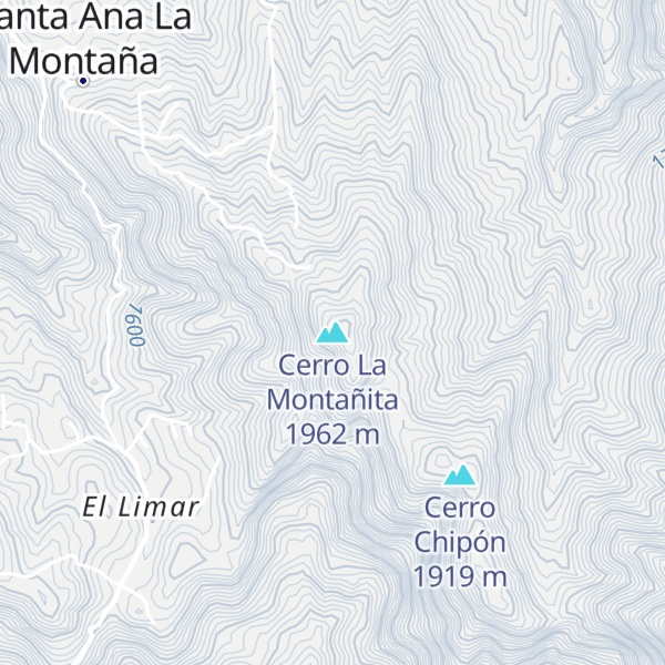 Map of Cerro La Montañita