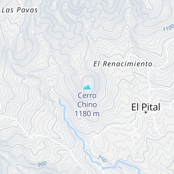 Map of Cerro Chino