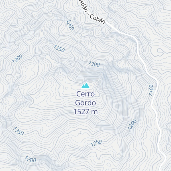 Map of Cerro Gordo
