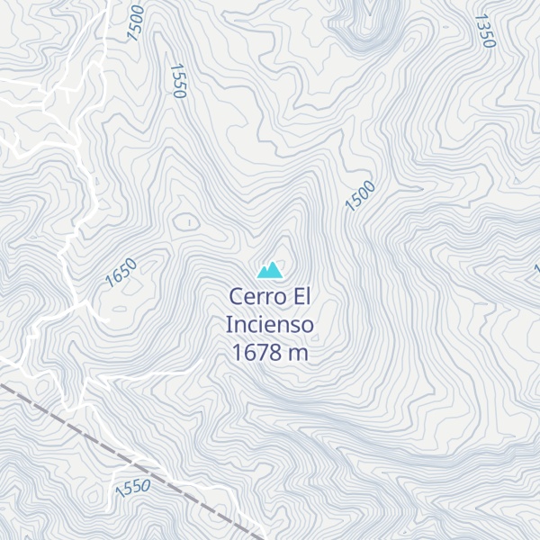 Map of Cerro El Incienso