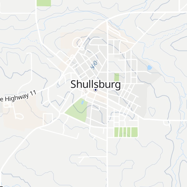Map of Shullsburg Visitor Center