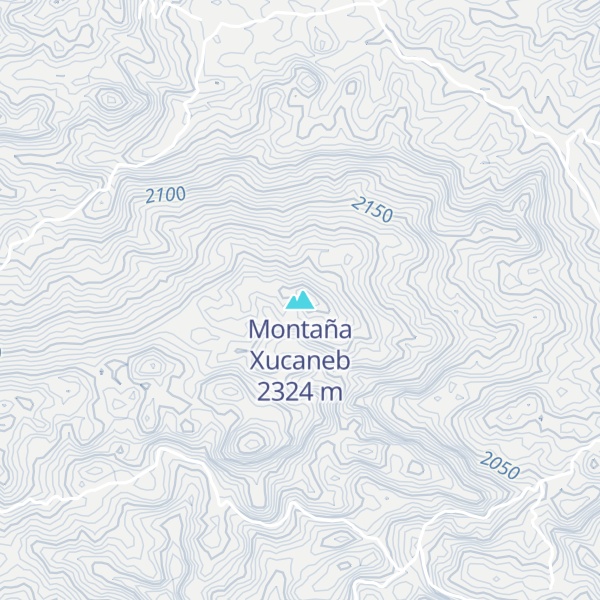 Map of Montaña Xucaneb