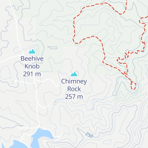 Map of Chimney Rock