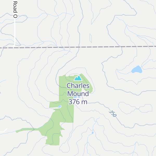 Map of Charles Mound