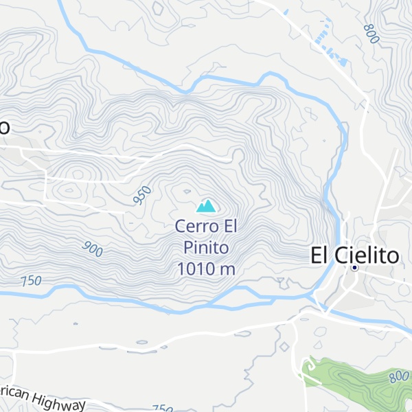 Map of Cerro El Pinito