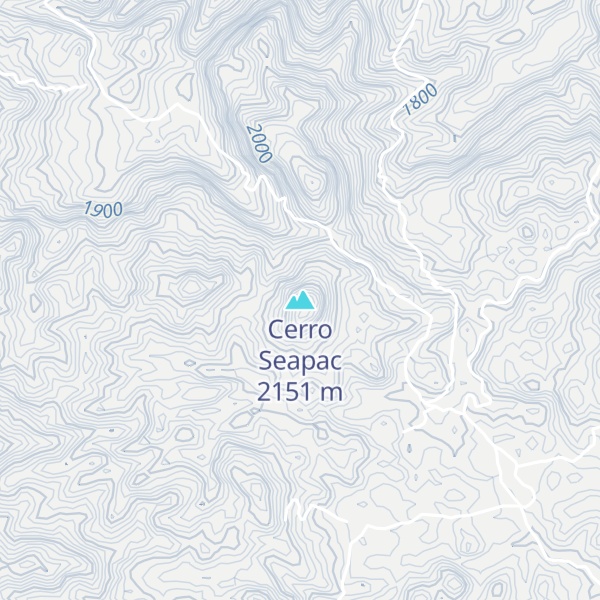 Map of Cerro Seapac