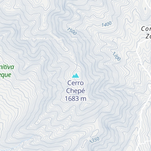 Map of Cerro Chepé