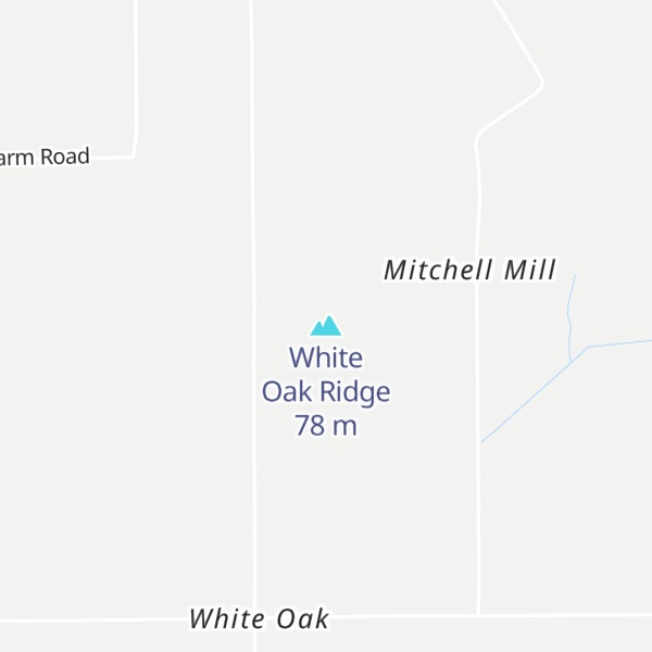 Map of White Oak Ridge