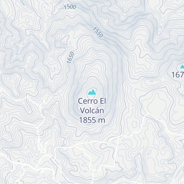 Map of Cerro El Volcán
