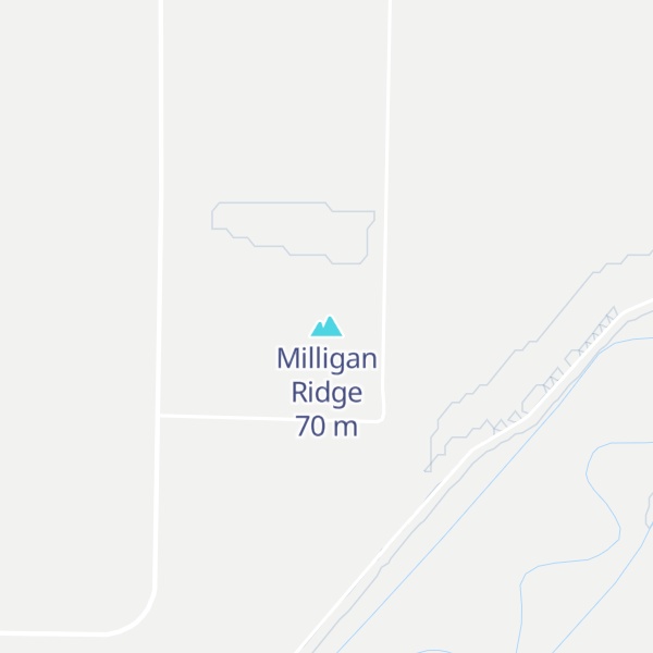 Map of Milligan Ridge