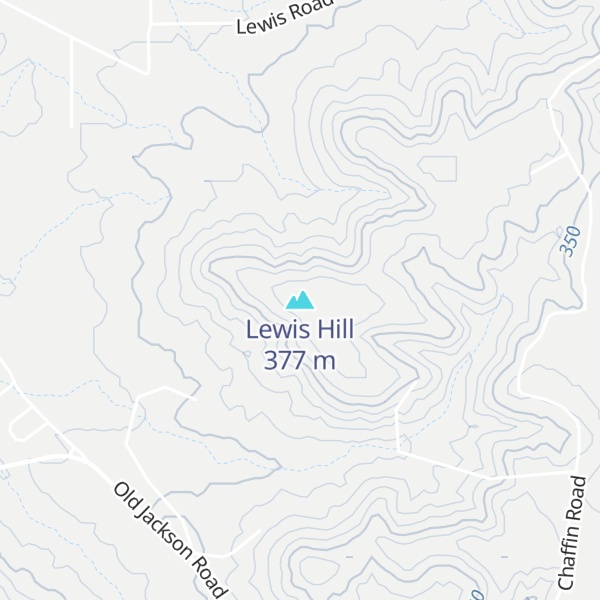 Map of Lewis Hill