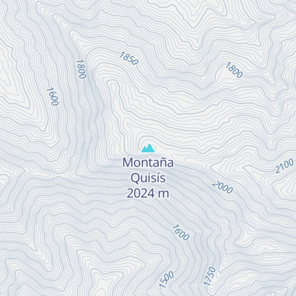 Map of Montaña Quisís