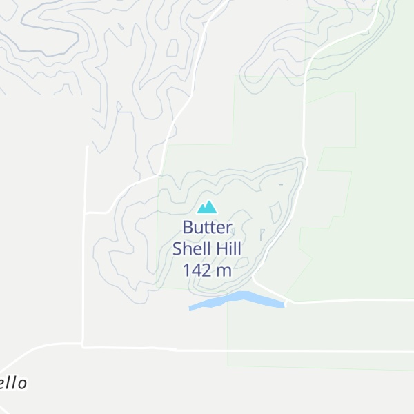 Map of Butter Shell Hill