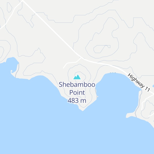 Map of Shebamboo Point