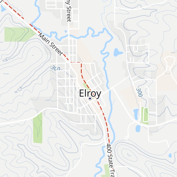 Map of Elroy Commons Trail Shop