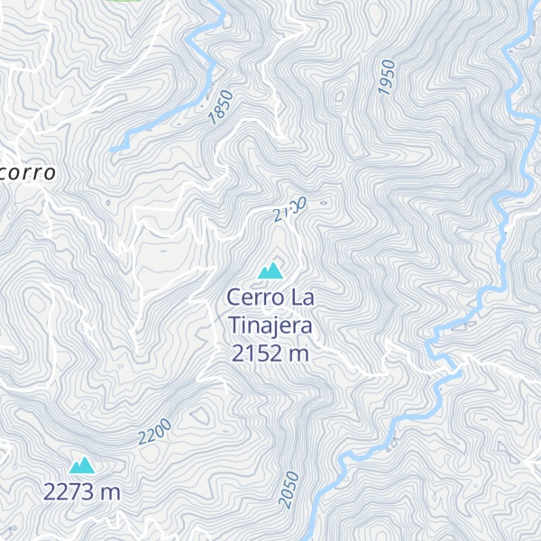 Map of Cerro La Tinajera