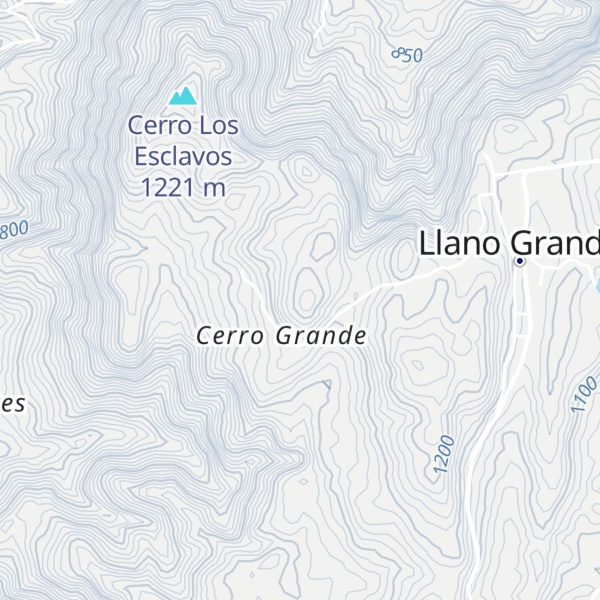 Map of Cerro Grande