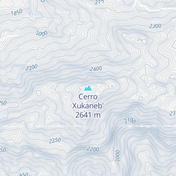 Map of Cerro Xukaneb'