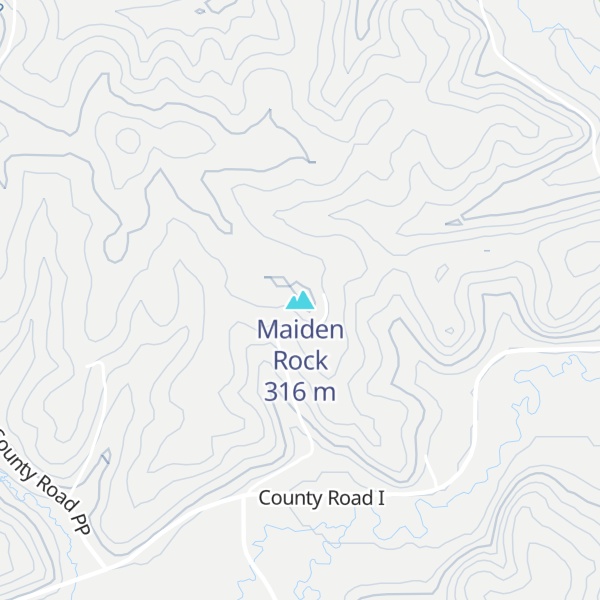 Map of Maiden Rock