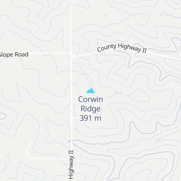 Map of Corwin Ridge