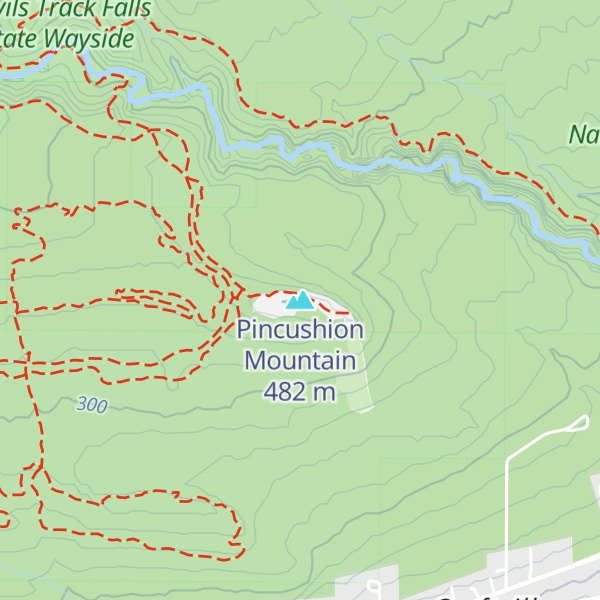Map of Pincushion Mountain