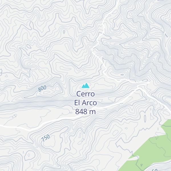Map of Cerro El Arco