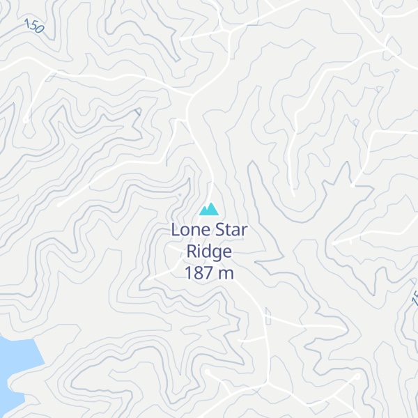 Map of Lone Star Ridge
