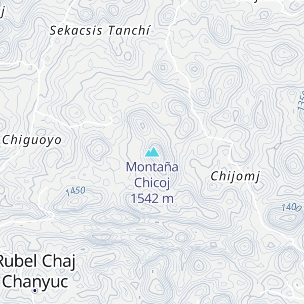 Map of Montaña Chicoj