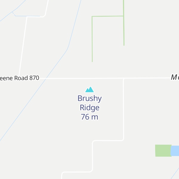 Map of Brushy Ridge