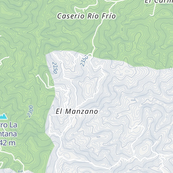 Map of Montaña El Colorado