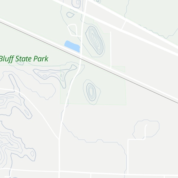 Map of Round Bluff