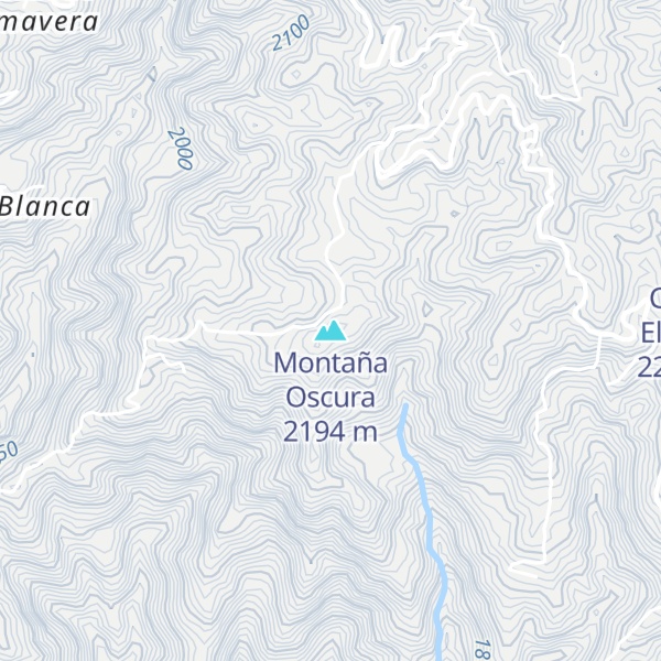 Map of Montaña Oscura