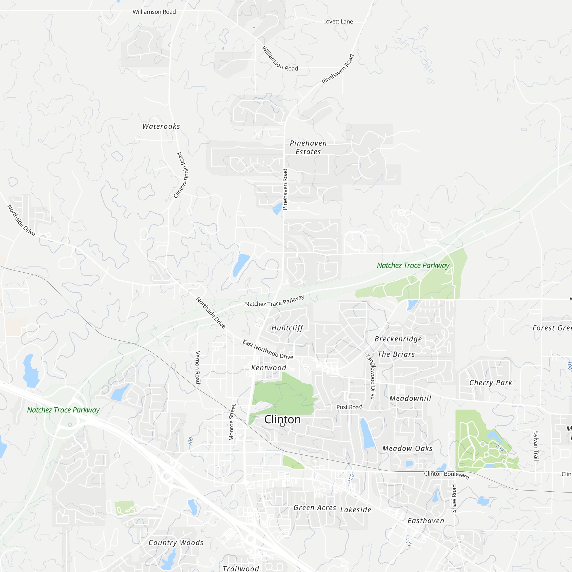 Clinton Visitor Center map