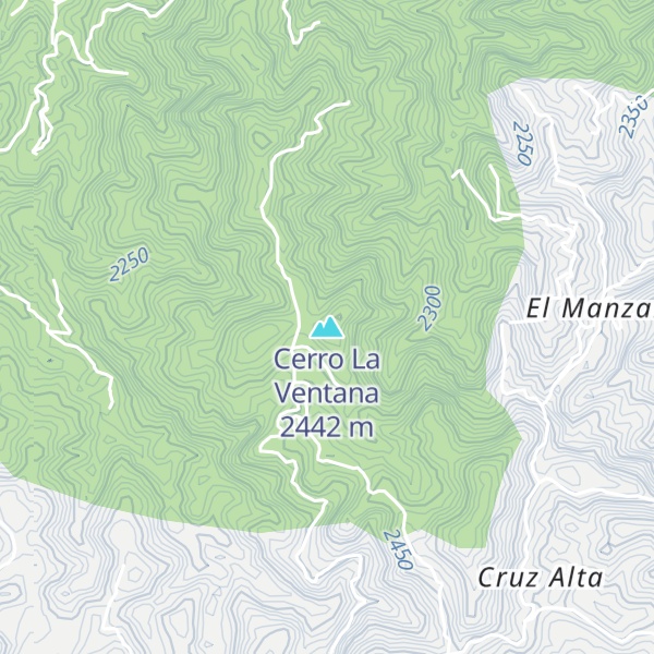 Map of Cerro La Ventana